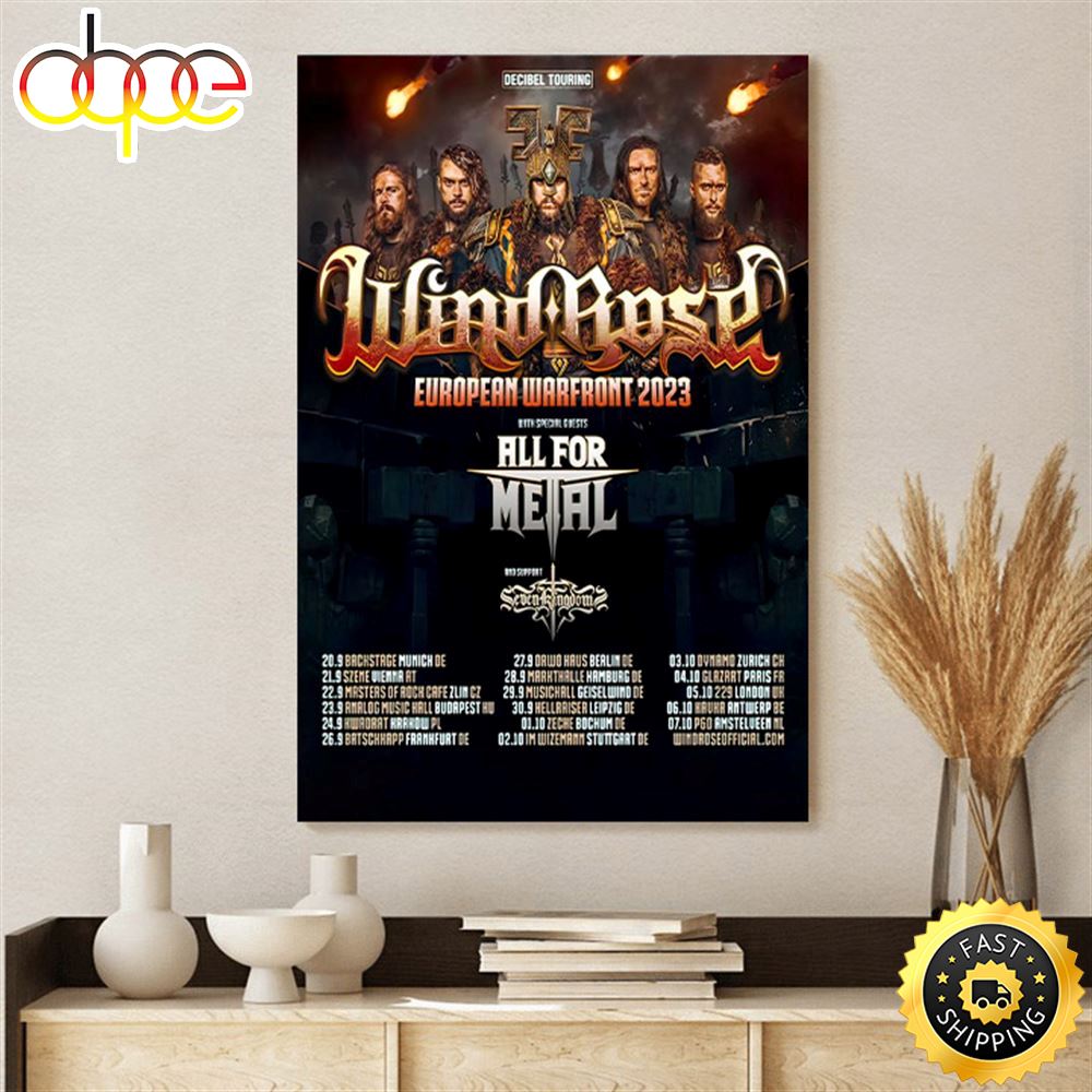 Event Wind Rose Tour 23.09.2023 Budapest Analog Music Hall Poster Canvas Nyq0on