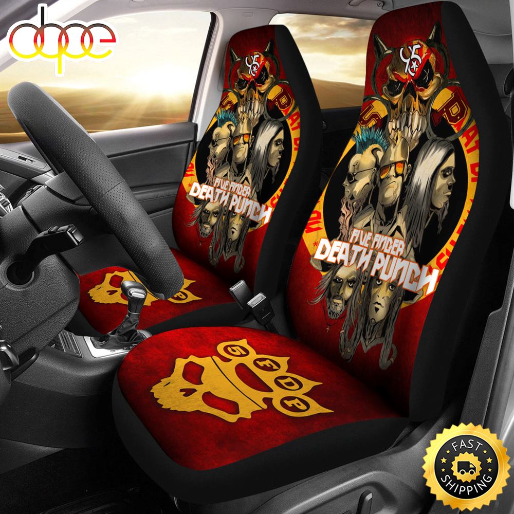 Five Finger Death Punch Rock Band Car Seat Cover Five Finger Car Accessories Fan Gift Tfmnou