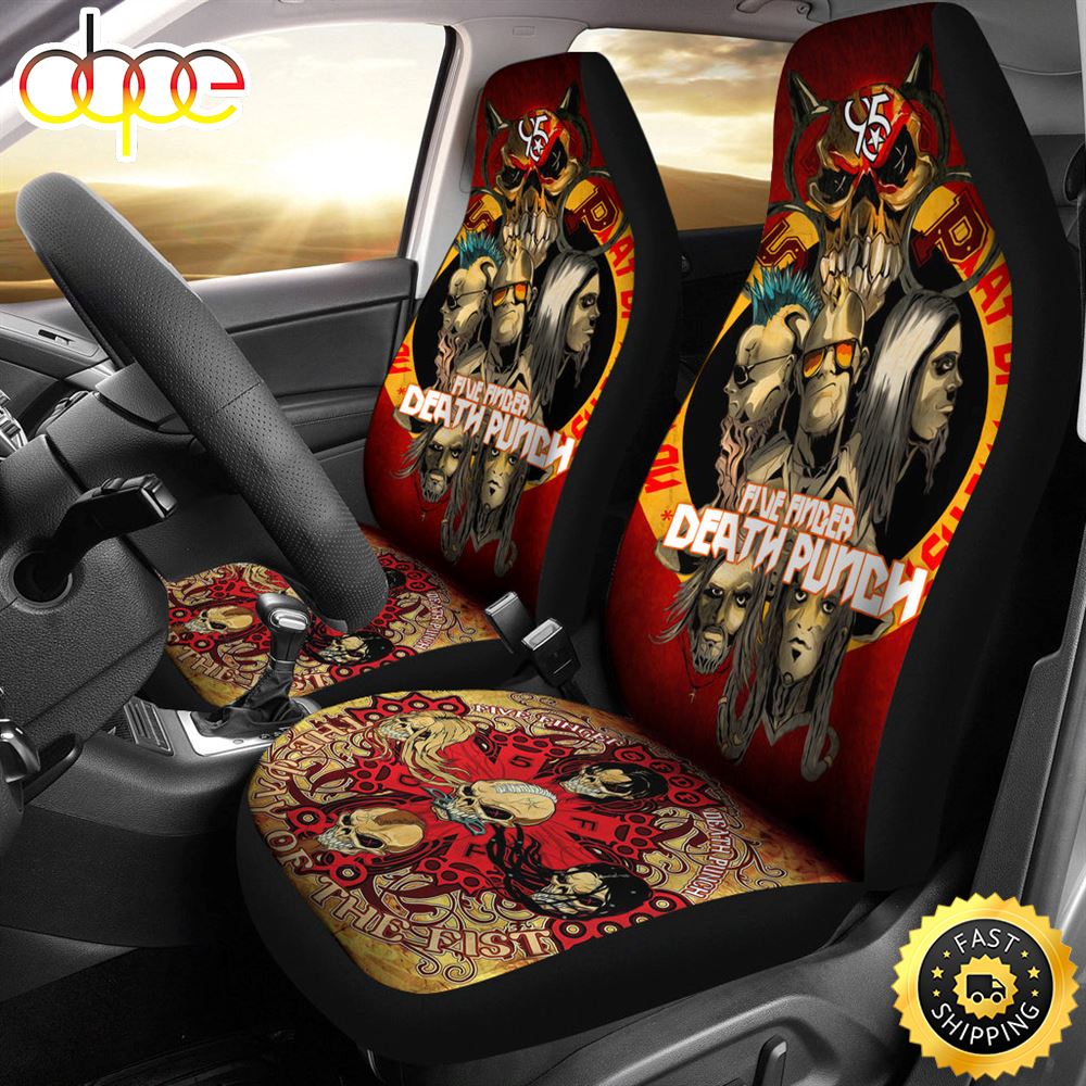 Five Finger Death Punch Rock Band Car Seat Cover Five Finger Death Punch Car Accessories R1qaaw