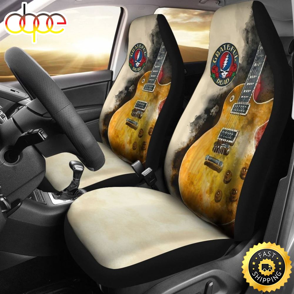 Grateful Dead Car Seat Covers Guitar Rock Band Fan Maamfh