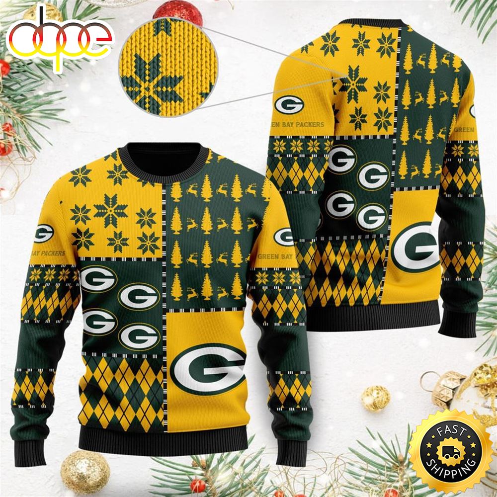 Green Bay Packers Ugly Christmas Sweaters Kr5sbd