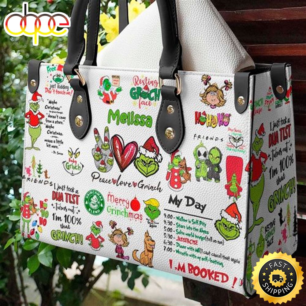 Grinch Christmas Leather Bag Grinch Bags S1ukg9