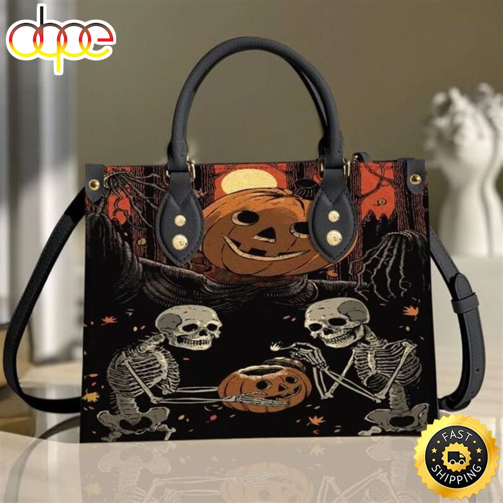 Halloween Skull 3D Horror Leather Bag Nlriyc