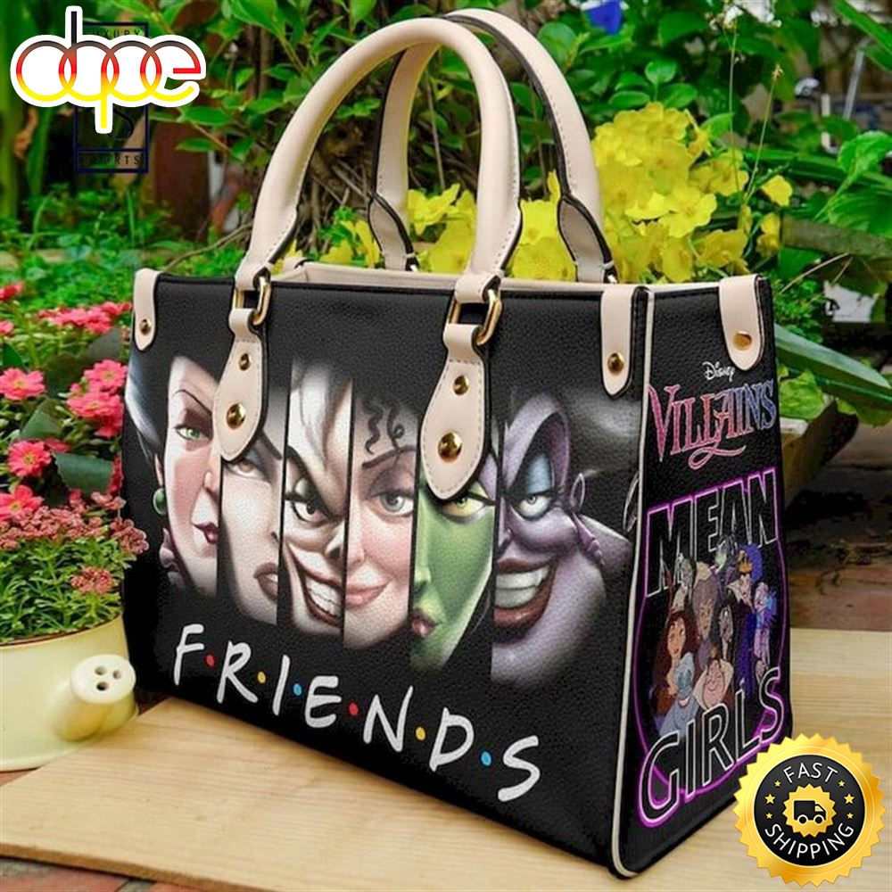 Halloween Villains Mean Girl Women Leather Hand Bag Kuhztb