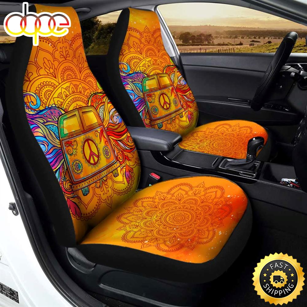 Hippie Van Car Seat Covers Custom Car Accessories Eoq9dr