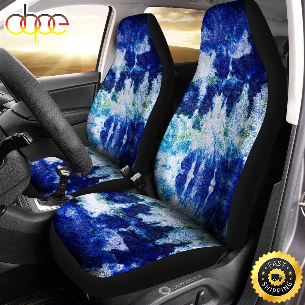 Ice Tie Dye Car Seat Covers Custom Hippie Car Accessories Itzn1l