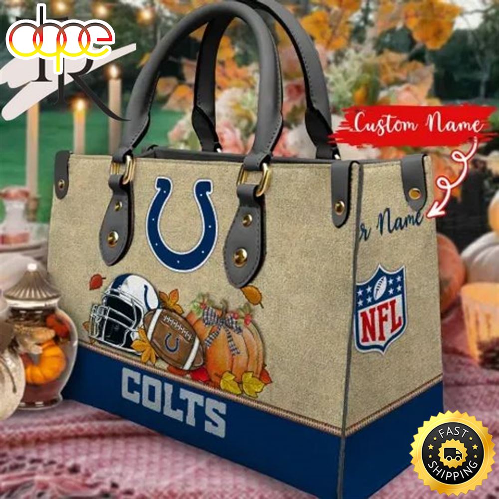 Indianapolis Colts Autumn Women Leather Hand Bag Qjvfpp