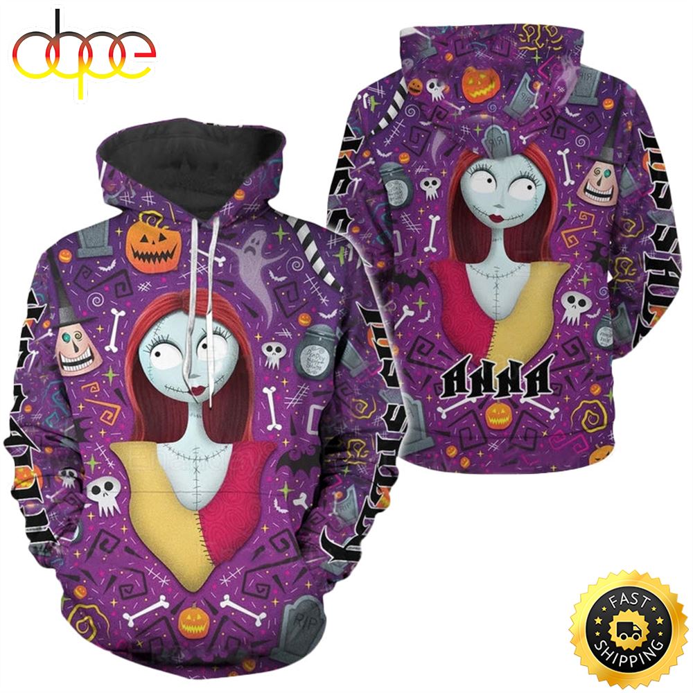 Jack Skellington And Sally Couple Hoodie 3D All Over Print E3klrj