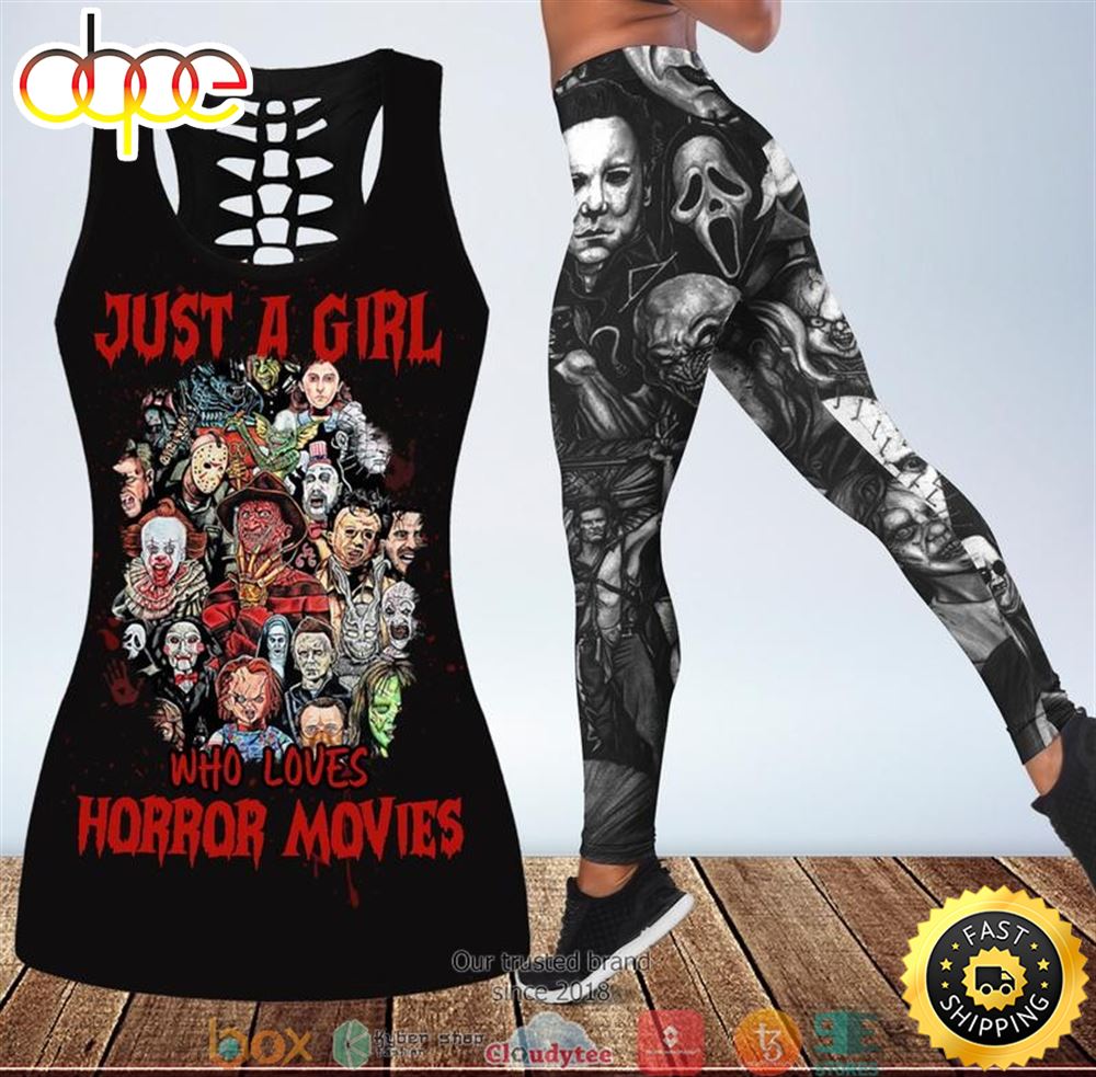 Just A Girl Who Loves Horror Movies Tank Top Legging Zvx1l5