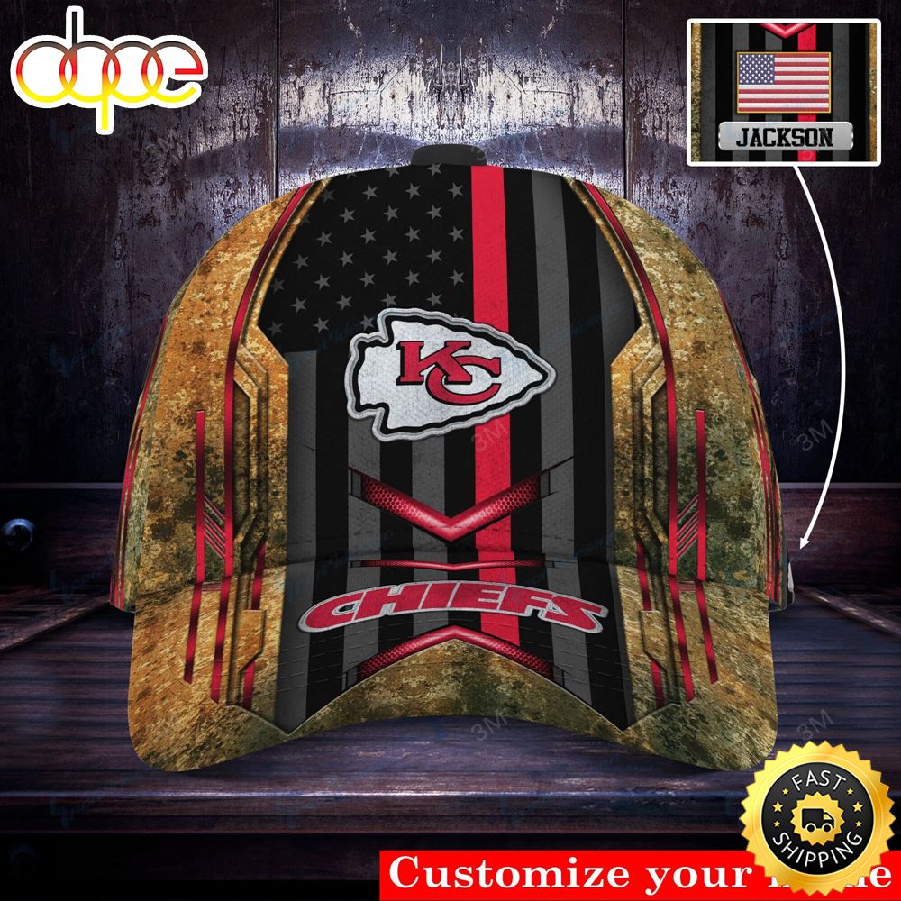 Kansas City Chiefs Personalized Hunting 3d Cap Caepsi