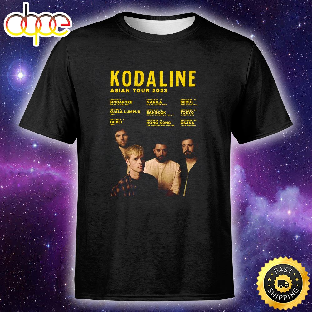 Kodaline Announces Asia Tour 2023 Unisex T Shirt A0zaxk