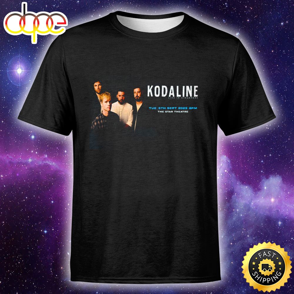 Kodaline Live In Singapore The Star Performing Arts Centre Singapore September 5 2023 Unisex T Shirt Fqzse7