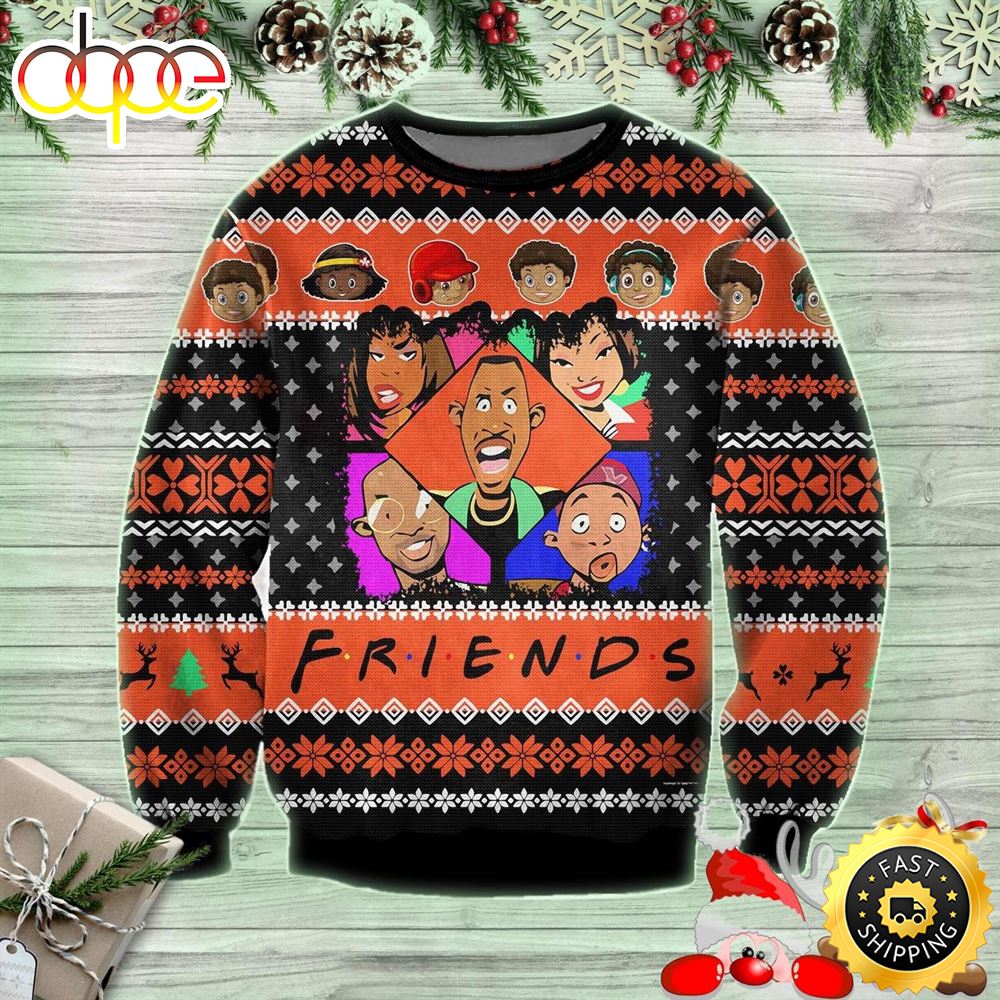 Martin Tv Series Black Friends Ugly Sweater Nl5rzd