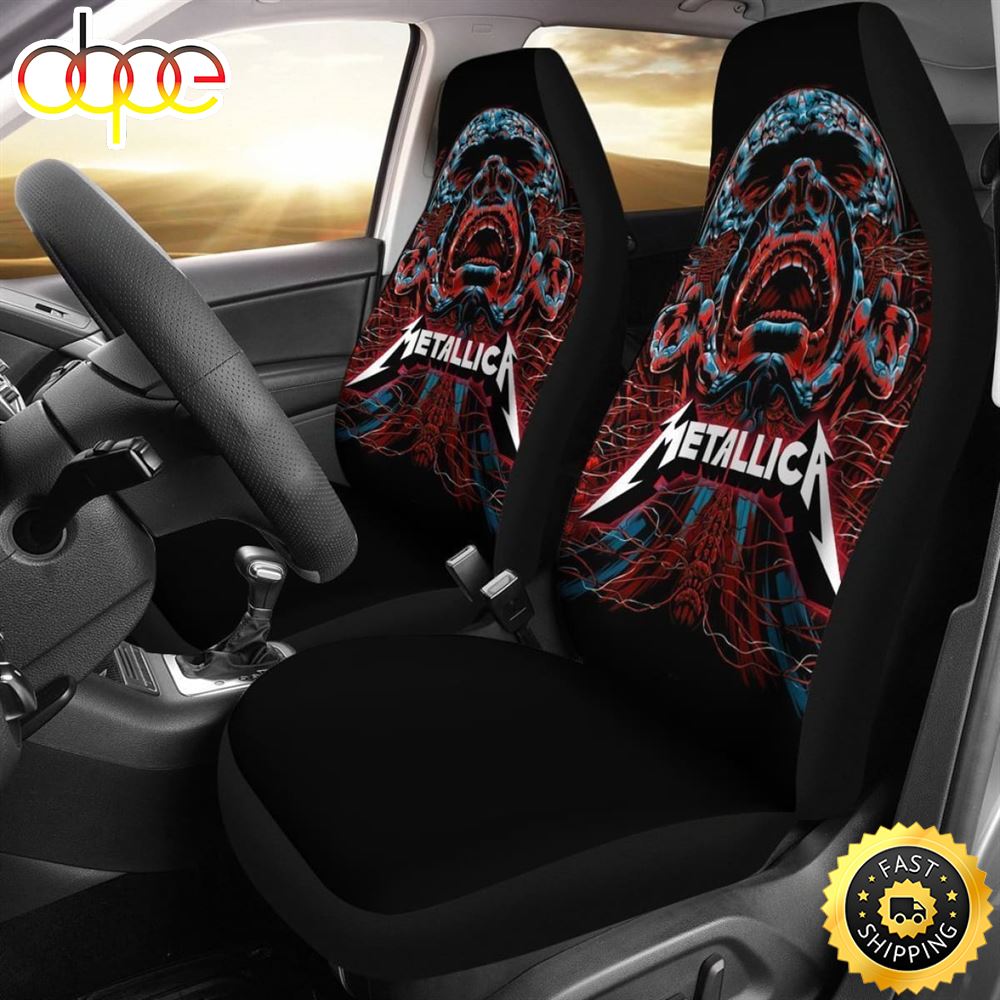 Metallica Rock Band Car Seat Covers W96pum
