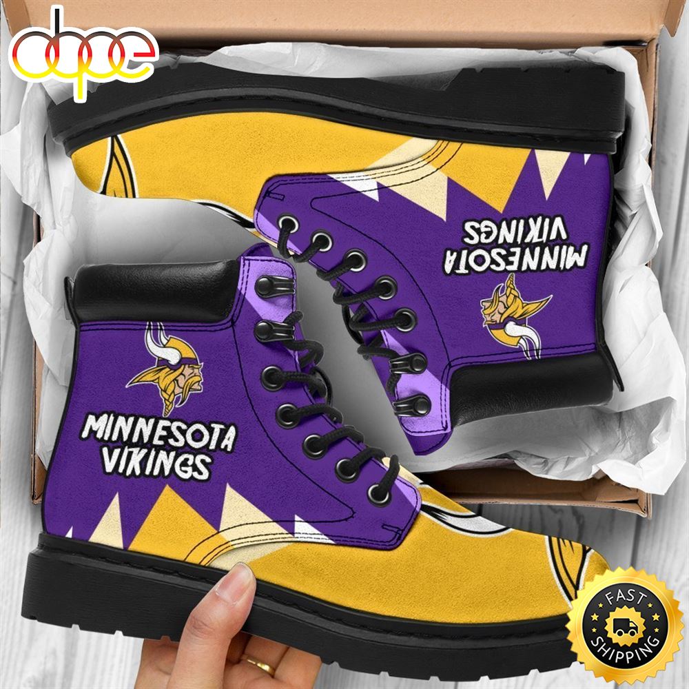 Minnesota Virkings Boots Shoes Idea For Fan Wv01lb