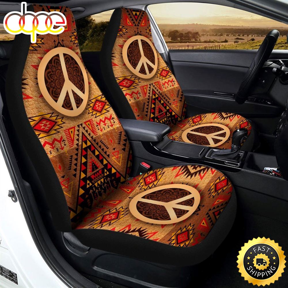 Native Hippie Peace Car Seat Covers Custom Car Accessories Xmxq9g