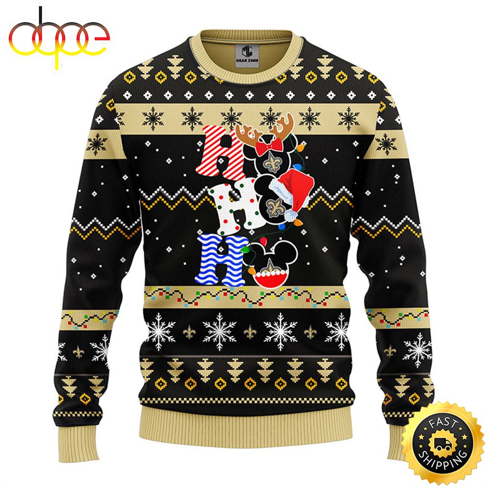ugly christmas sweater new orleans saints