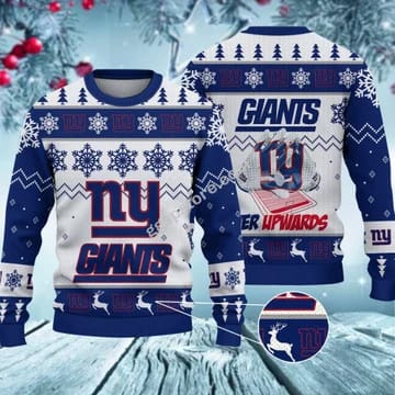 New York Giants Nfl Ugly Christmas Sweater Drqzh2