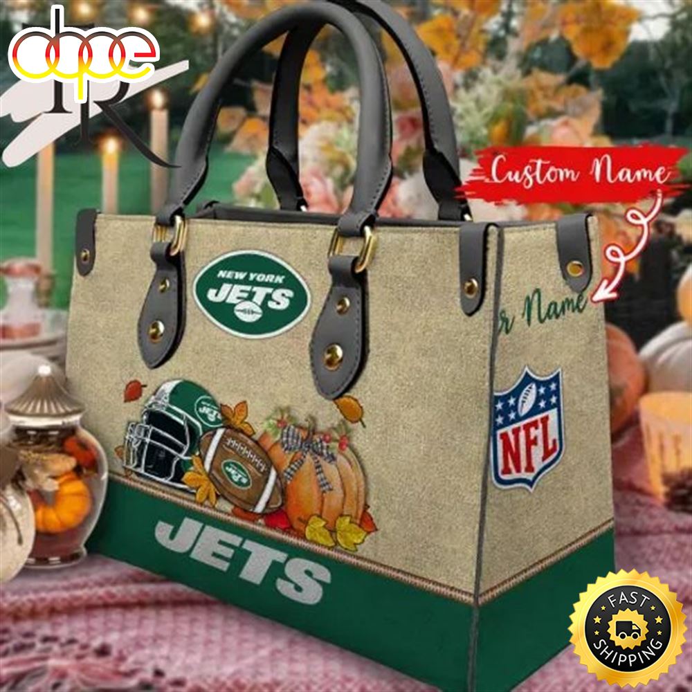 New York Jets Autumn Women Leather Hand Bag Hrixcr