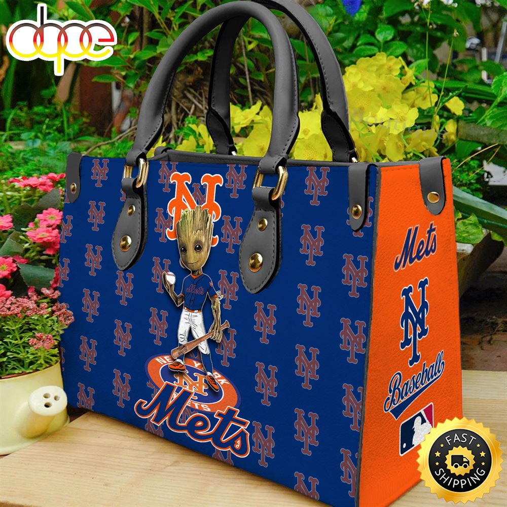 New York Mets Groot Women Leather Hand Bag 1 Na0bey