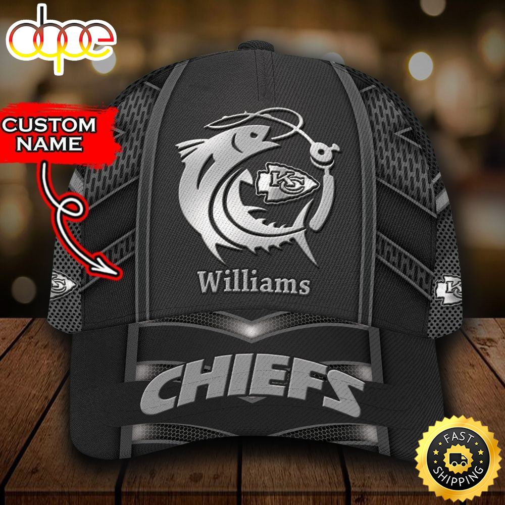 Nfl Kansas City Chiefs Fishing Custom Name 3d Cap –
