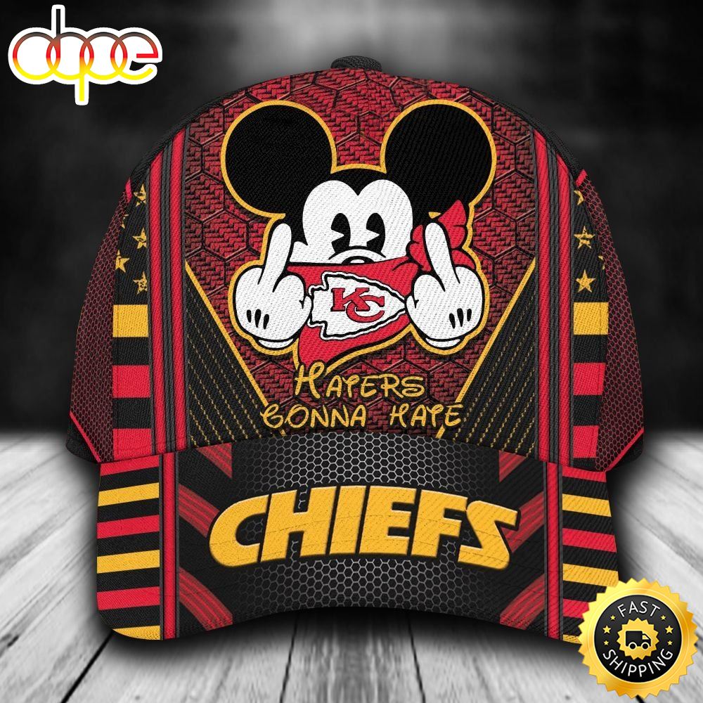 Nfl Kansas City Chiefs Mickey Custom Name Classic 3d Cap Yjmjzm