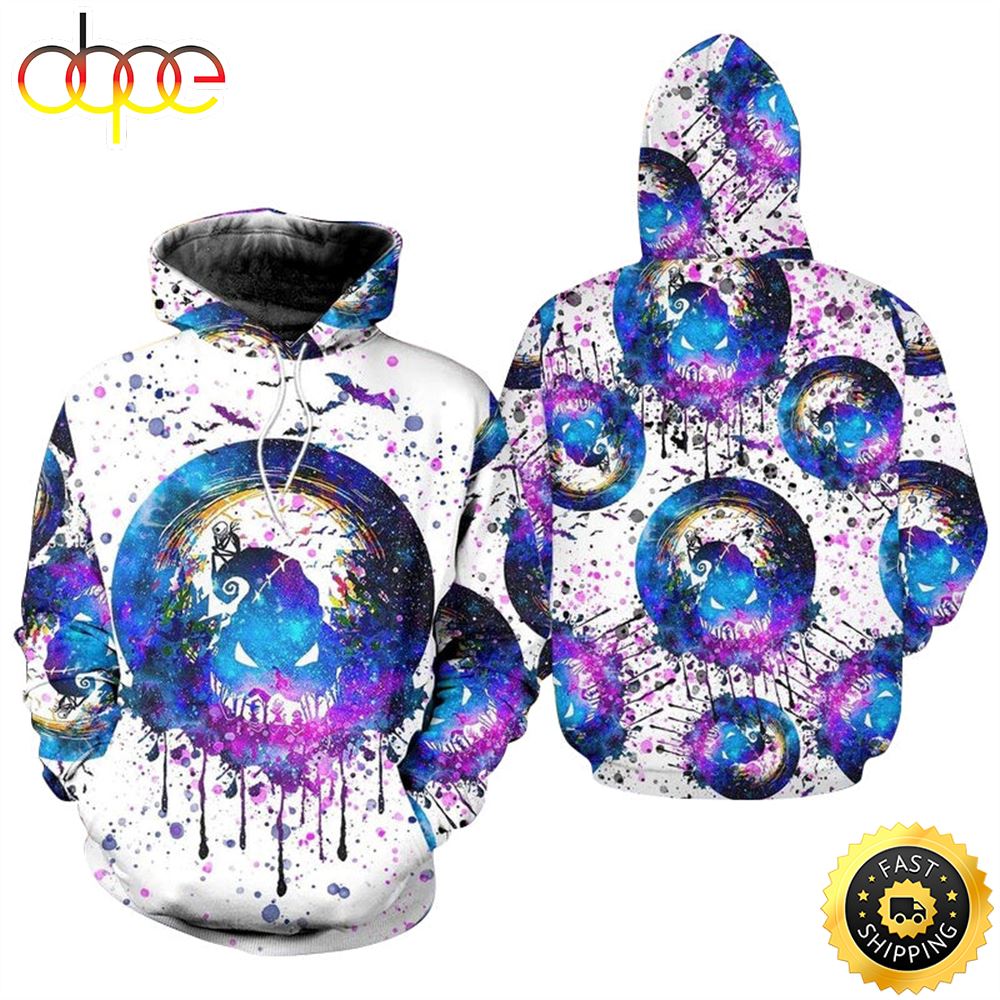 Oogie Boogie Colorful Hoodie 3D All Over Print – Musicdope80s.com