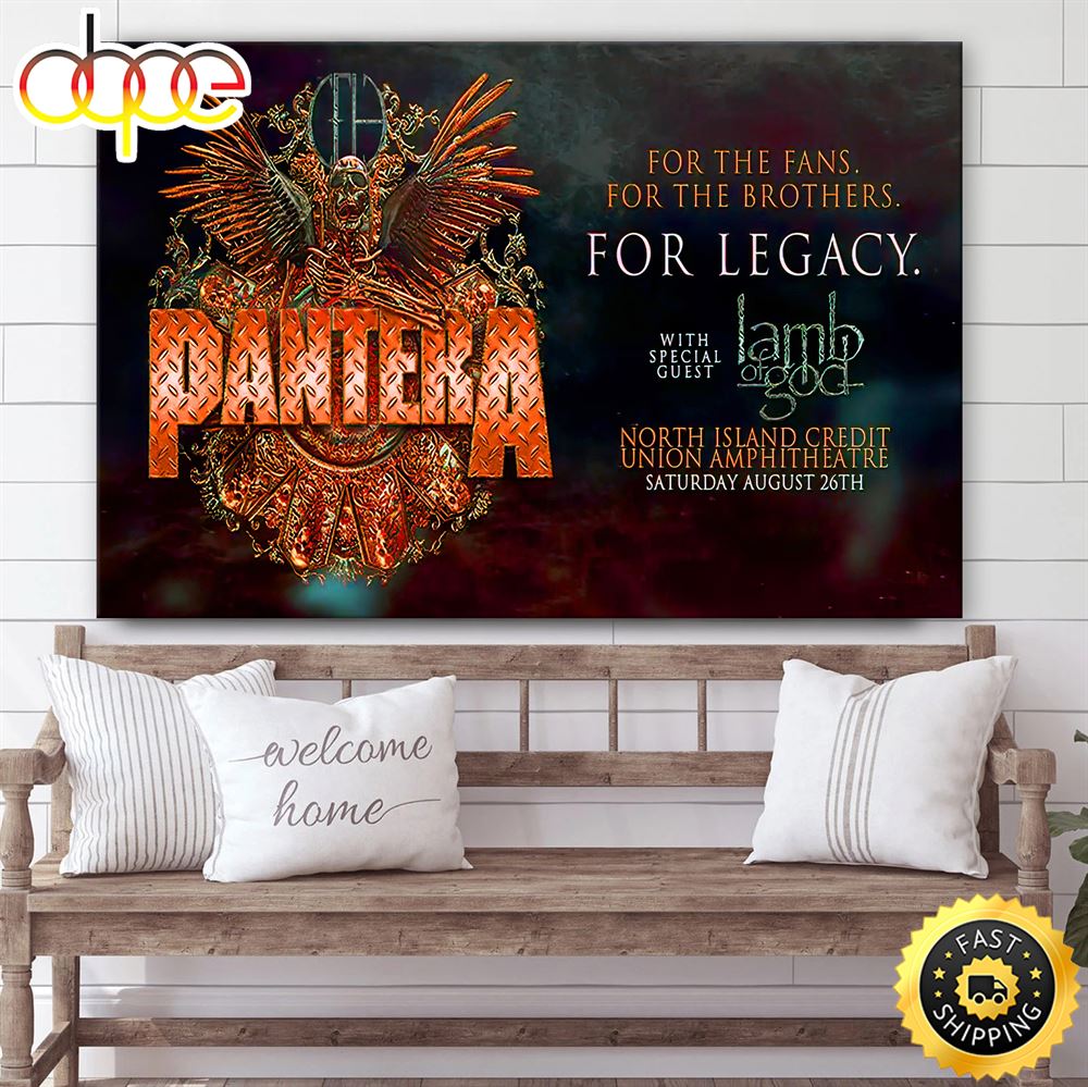 Pantera With Special Guest Lamb Of God San Diego Concerts 2023 Canvas U2t3ix
