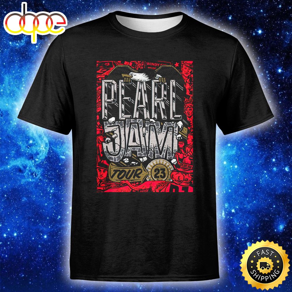 Pearl Jam Announce Short 2023 Us Tour Unisex T Shirt V1ruog