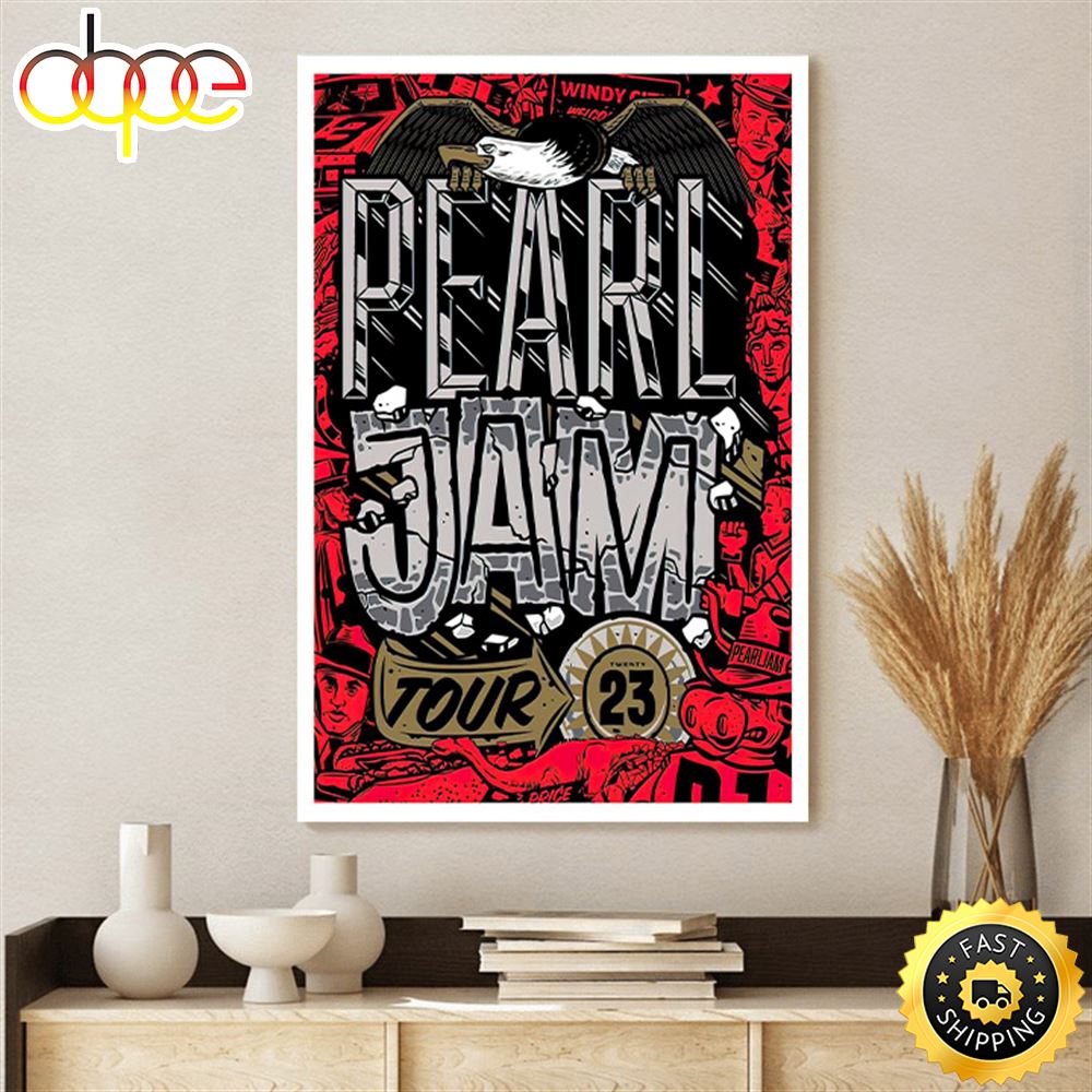Pearl Jam Announce Short 2023 US TourCanvas Poster Zstwaq