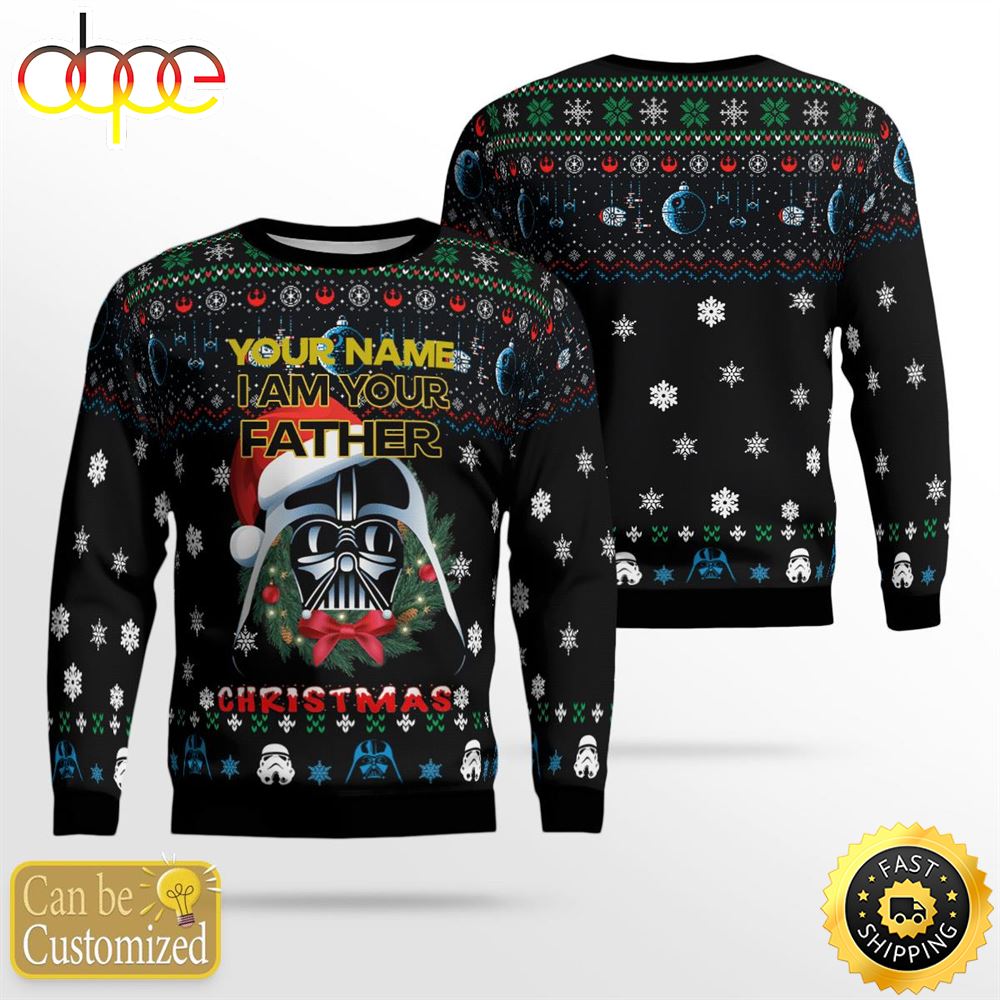 Personalized I Am Your Father Christmas Sweater Ol3ttq