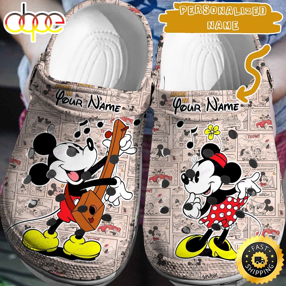 Personalized Mickey Minnie Story Crocs 3d Clog Shoes Unrntj