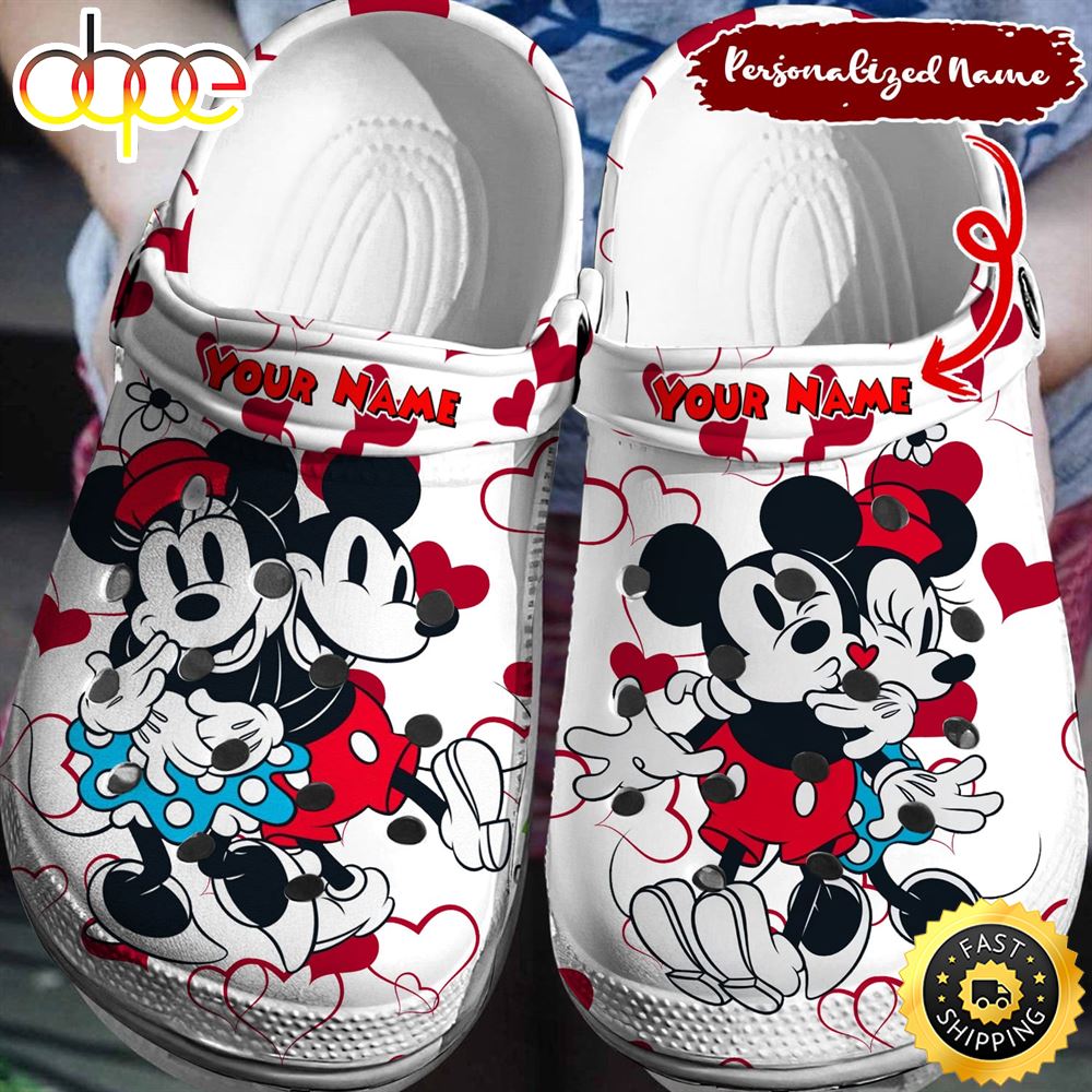Personalized Mickey Minnie Style Crocs 3d Clog Shoes Fvpgtl