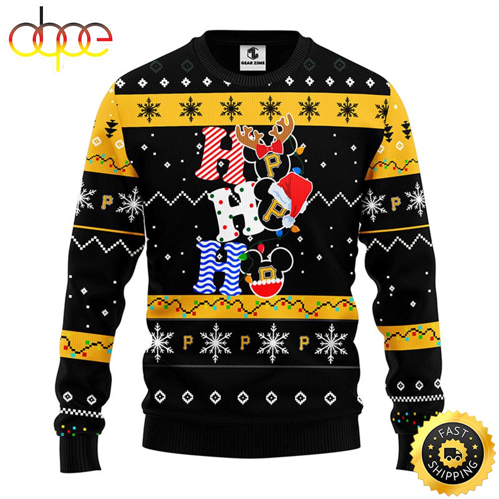 Pittsburgh Pirates Hohoho Mickey Christmas Ugly Sweater 1 Kozxeq