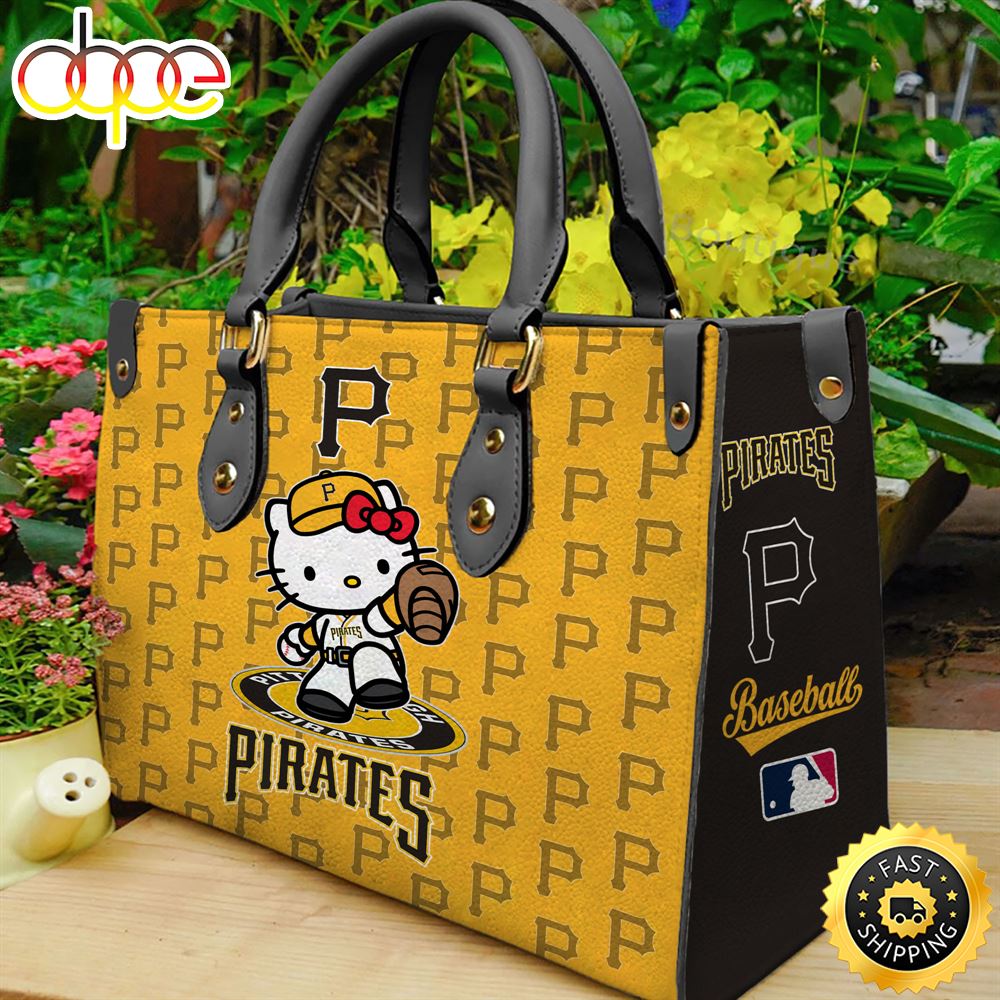 Pittsburgh Pirates Kitty Women Leather Hand Bag 1 P6rc8u