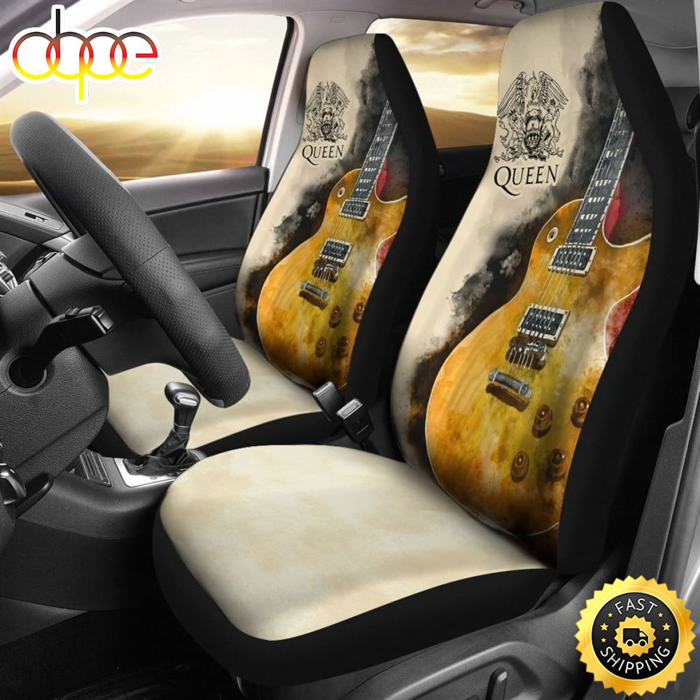Queen Car Seat Covers Guitar Rock Band Fan Ehuddq