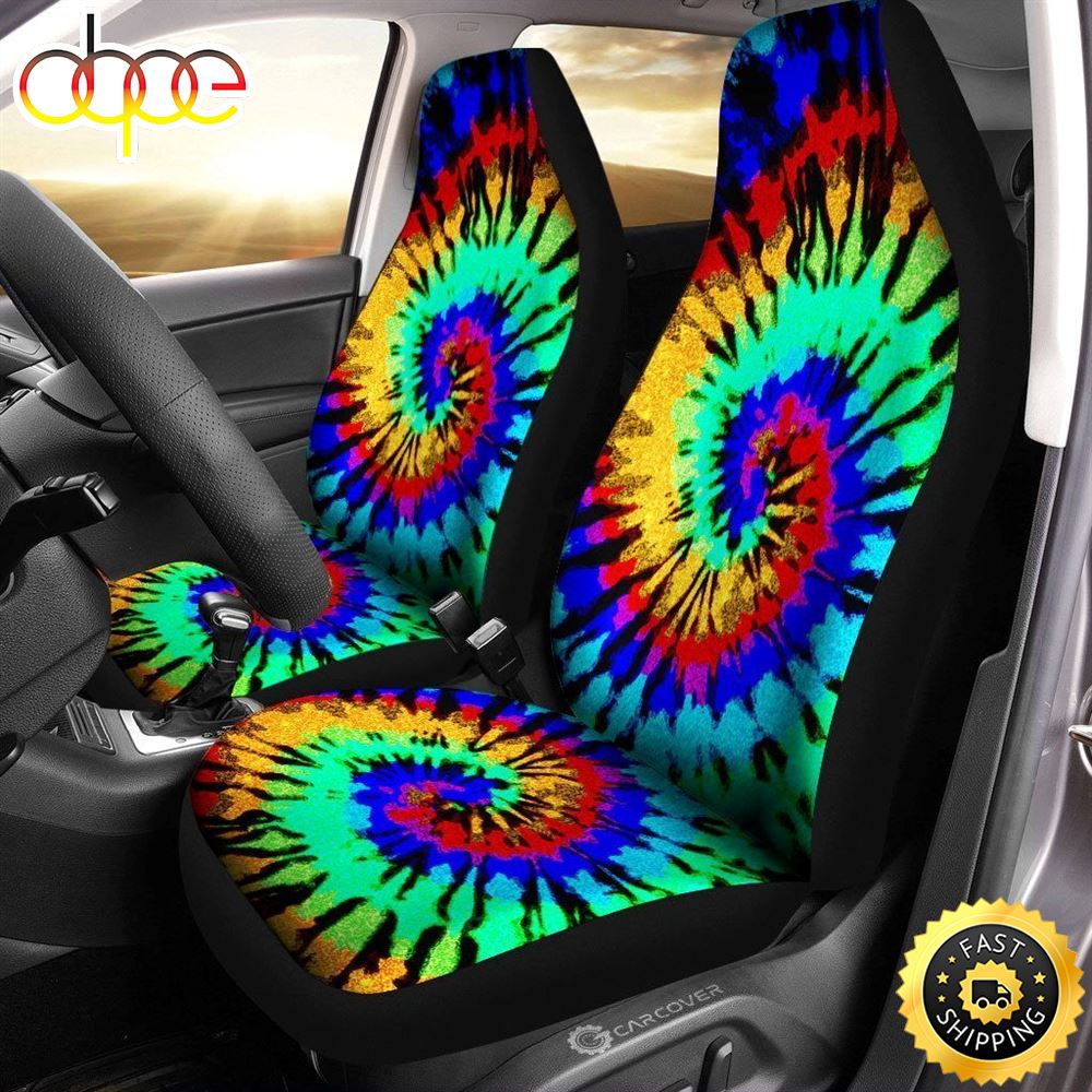 Reserve Tie Dye Car Seat Covers Custom Hippie Car Accessories Ysfskq
