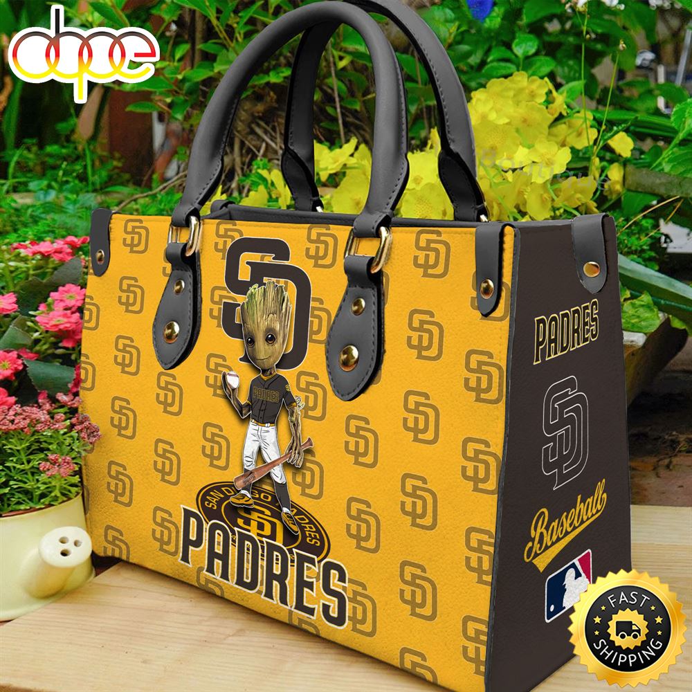 San Diego Padres Groot Women Leather Hand Bag 1 X33x05