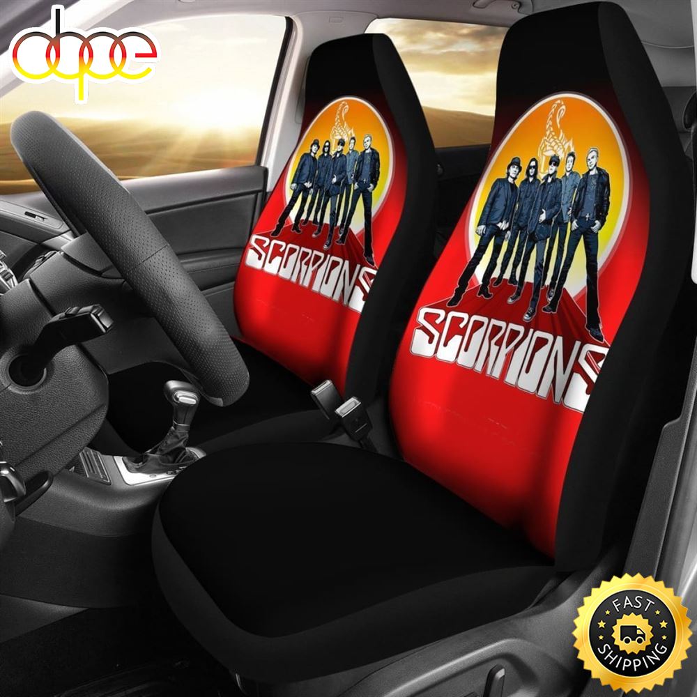 Scorpions Rock Band Car Seat Covers Uhepvn