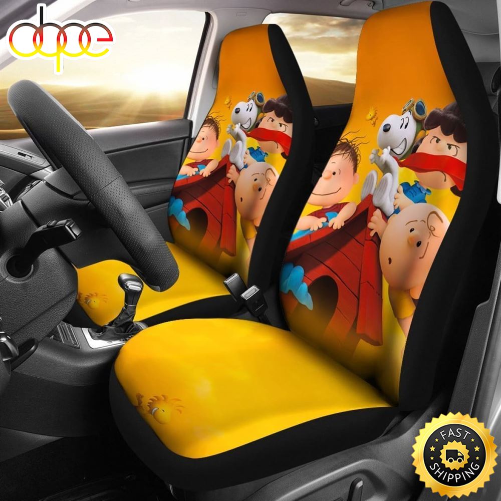 Snoopy And Friends Car Seat Covers Universal Fit 1 Uk9qer