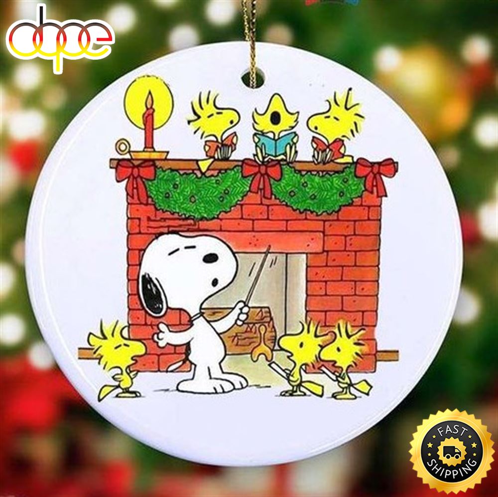 Snoopy And Woodstock Sing A Song Christmas Ornament Snoopy Christmas House Decorations Alsbmx