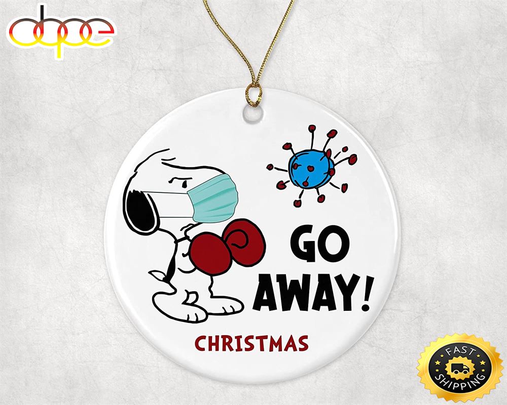 Snoopy Go Away 2021 Peanuts Christmas Tree Ornament Ovkkv1