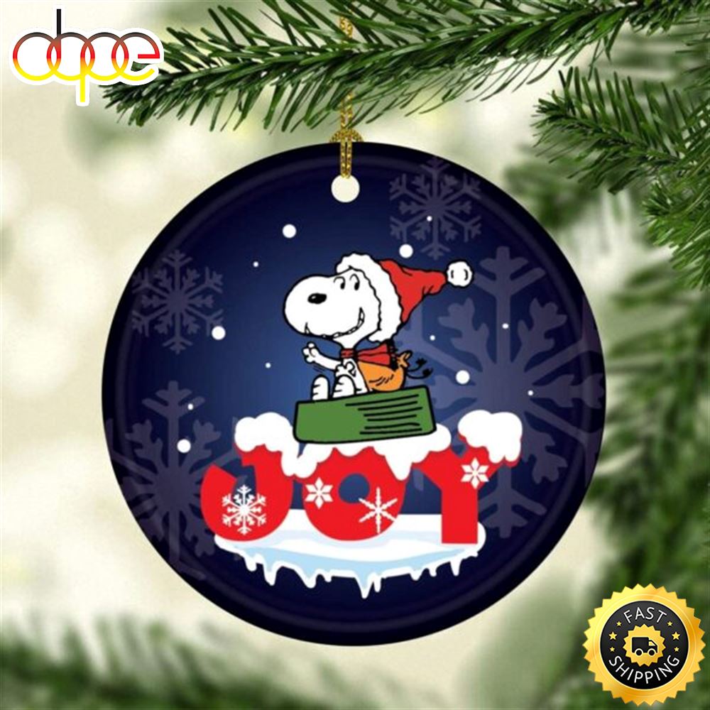 Snoopy Joy Ceramic Ornament Decorative Christmas Tree Ornament Lnkjl6