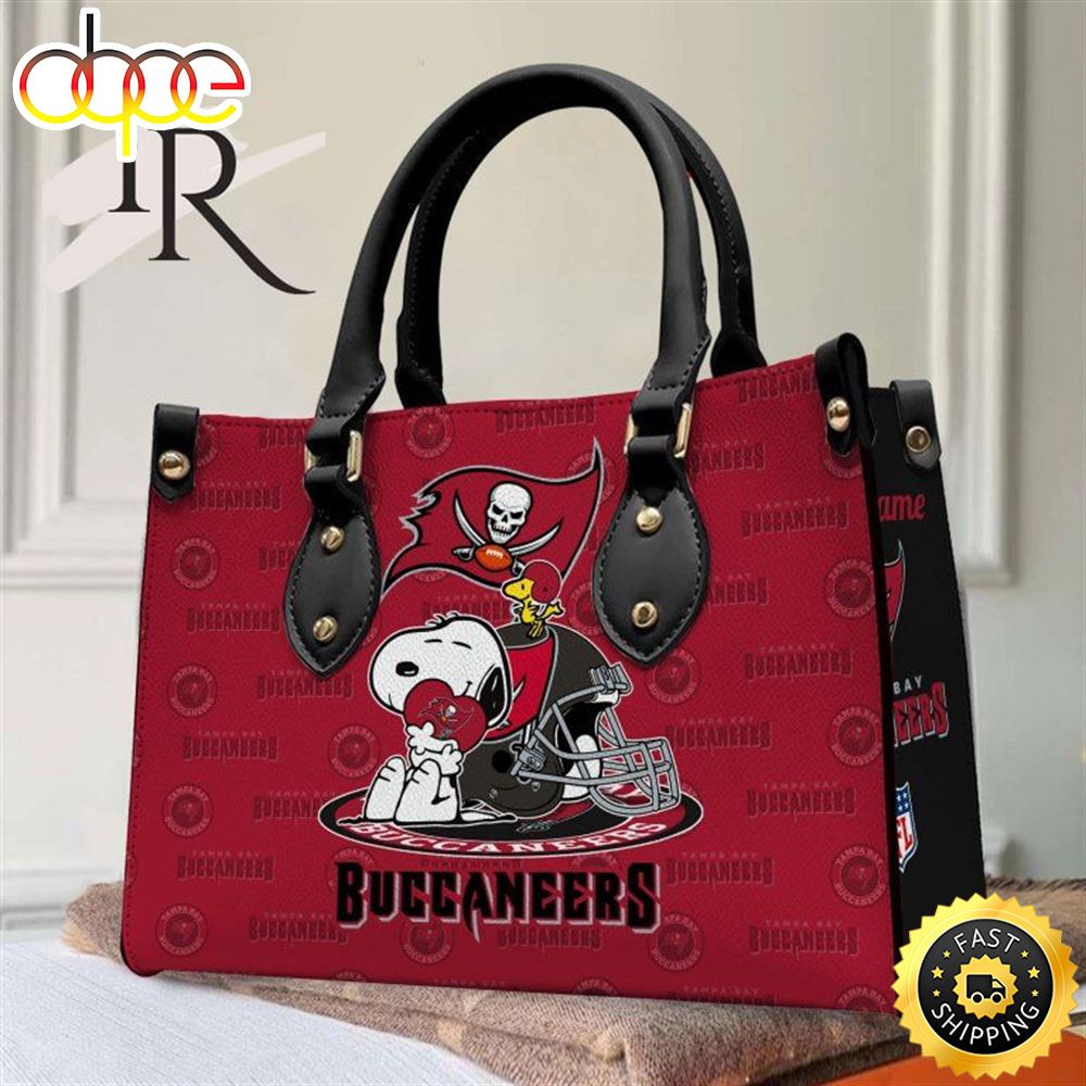 Tampa Bay Buccaneers NFL Snoopy Women Premium Leather Hand Bag 1 Yceokb