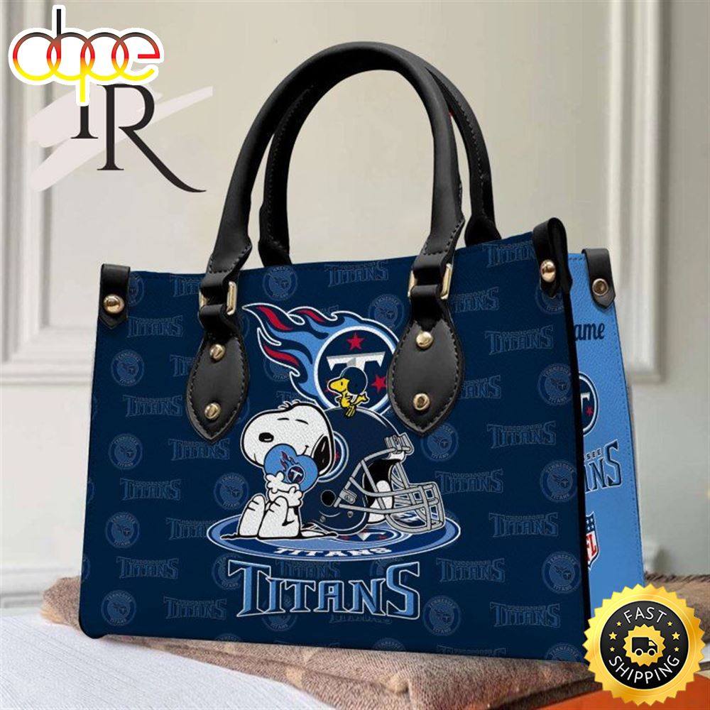 Tennessee Titans NFL Snoopy Women Premium Leather Hand Bag 1 K5kidq