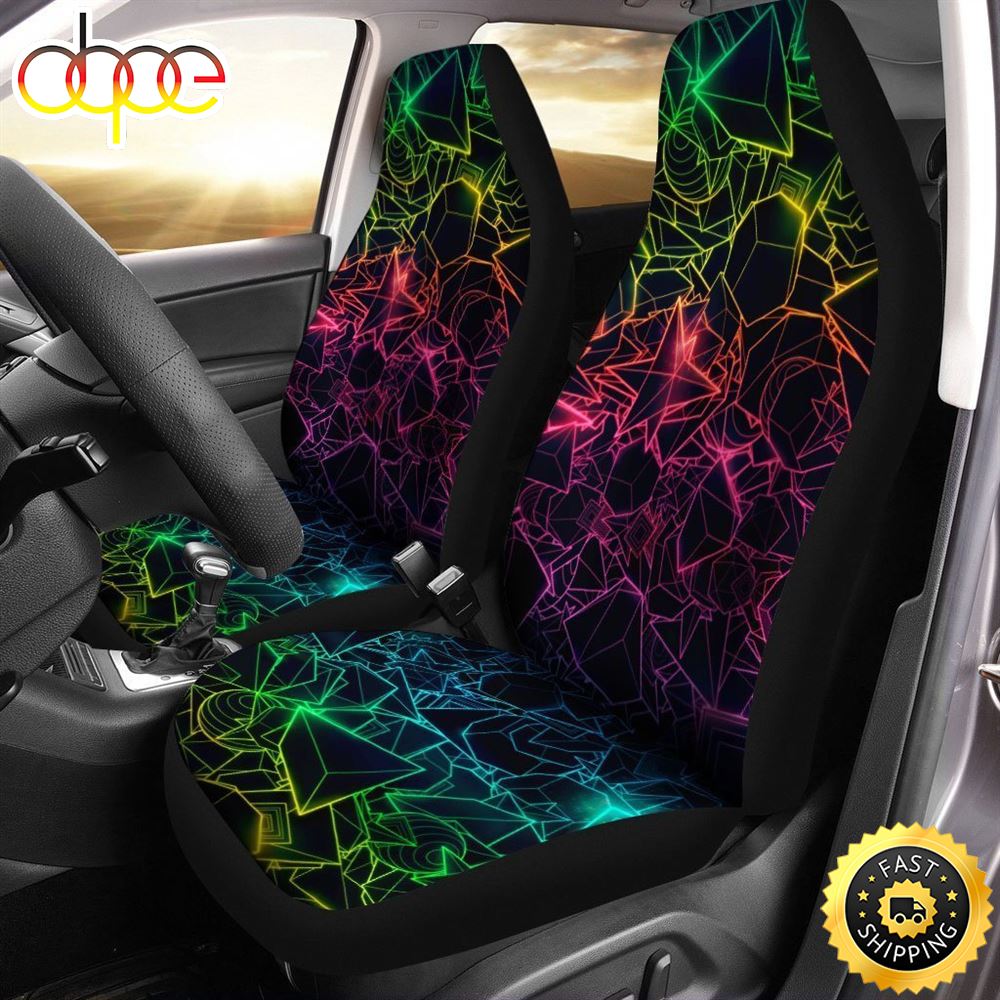 Trippy Car Seat Covers Hippie Style Car Decor Idea Zydueu