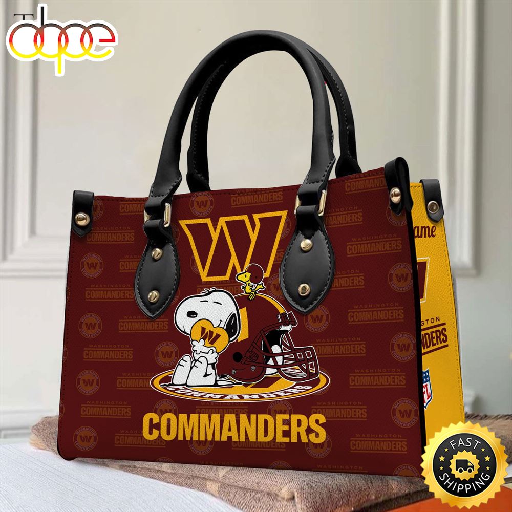 Washington Redskins NFL Snoopy Women Premium Leather Hand Bag 1 Fyxcgn