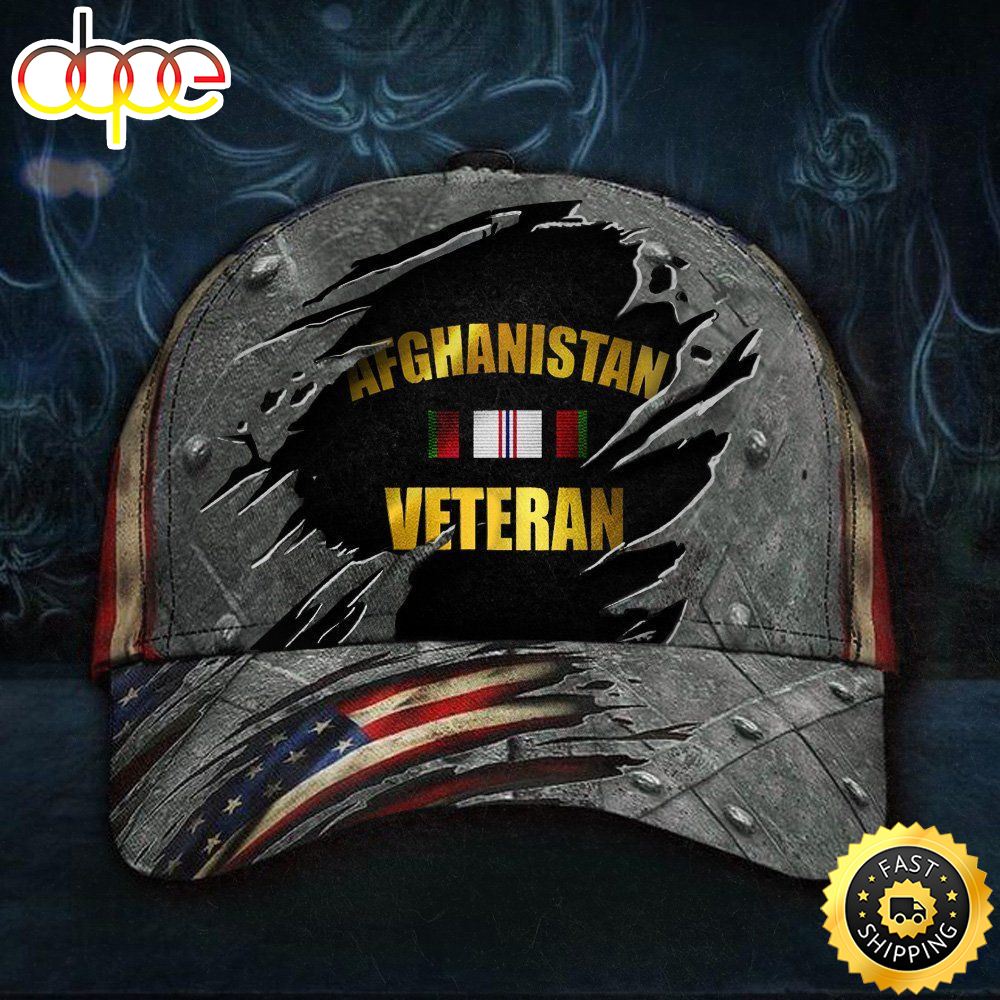 Afghanistan Veteran Hat American Flag Cap Patriotic Gifts For Veterans Hat Classic Cap I8iveh