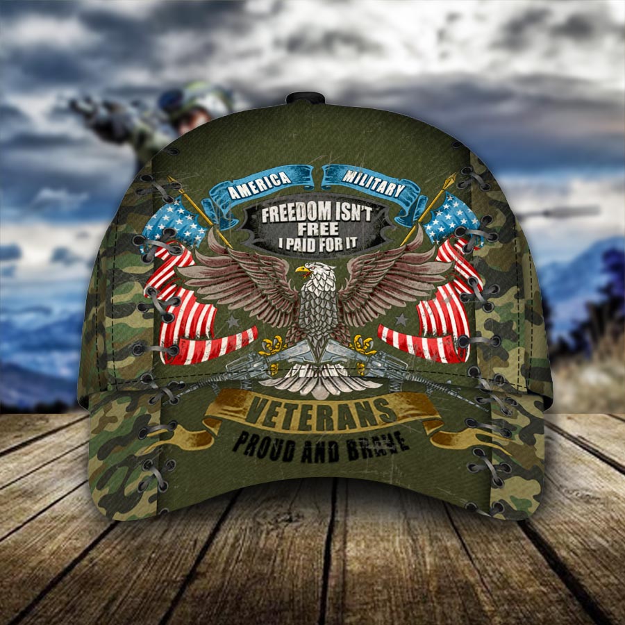American Military Freedom Isn T Free Veteran Classic Cap Cn11ze
