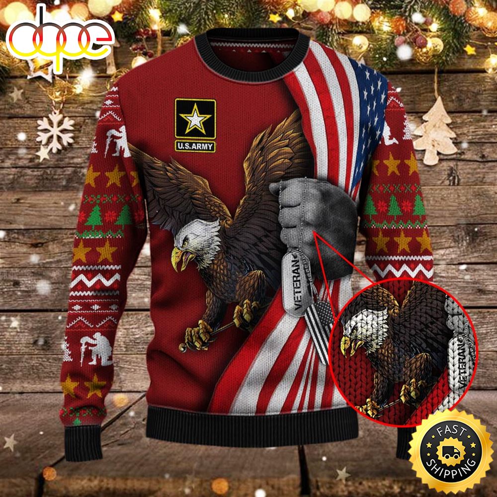 Armed Forces Army Military Vva Vietnam Veterans Day Gift For Father Dad Christmas Ugly Sweater Xmas Qngk4j